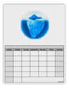 Iceberg Watercolor Blank Calendar Dry Erase Board-Dry Erase Board-TooLoud-White-Davson Sales