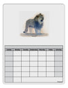 Lion Watercolor B Blank Calendar Dry Erase Board-Dry Erase Board-TooLoud-White-Davson Sales