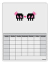 8-Bit Skull Love - Girl and Girl Blank Calendar Dry Erase Board-Dry Erase Board-TooLoud-White-Davson Sales