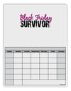 Black Friday Survivor Blank Calendar Dry Erase Board-Dry Erase Board-TooLoud-White-Davson Sales