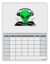 Alien DJ Blank Calendar Dry Erase Board-Dry Erase Board-TooLoud-White-Davson Sales