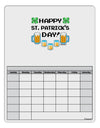 Pixel Happy St Patricks Day Blank Calendar Dry Erase Board-Dry Erase Board-TooLoud-White-Davson Sales