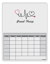 Stethoscope Heartbeat Text Blank Calendar Dry Erase Board-Dry Erase Board-TooLoud-White-Davson Sales