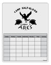 Camp Half Blood Cabin 5 Ares Blank Calendar Dry Erase Board by TooLoud-Dry Erase Board-TooLoud-White-Davson Sales