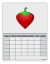 Chili Pepper Heart Blank Calendar Dry Erase Board-Dry Erase Board-TooLoud-White-Davson Sales