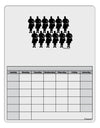 Twelve Drummers Drumming Blank Calendar Dry Erase Board-Dry Erase Board-TooLoud-White-Davson Sales