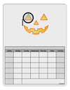 Monocle Jack-o-Lantern Color Blank Calendar Dry Erase Board-Dry Erase Board-TooLoud-White-Davson Sales