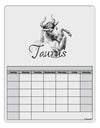 Taurus Illustration Blank Calendar Dry Erase Board-Dry Erase Board-TooLoud-White-Davson Sales