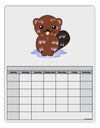 Cute Wet Beaver Blank Calendar Dry Erase Board-Dry Erase Board-TooLoud-White-Davson Sales