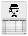 Gentleman Jack-o-lantern Blank Calendar Dry Erase Board-Dry Erase Board-TooLoud-White-Davson Sales