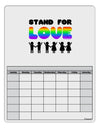 Stand For Love Rainbow Blank Calendar Dry Erase Board-Dry Erase Board-TooLoud-White-Davson Sales