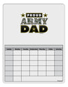 Proud Army Dad Blank Calendar Dry Erase Board-Dry Erase Board-TooLoud-White-Davson Sales