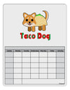 Cute Taco Dog Text Blank Calendar Dry Erase Board-Dry Erase Board-TooLoud-White-Davson Sales