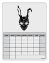 Scary Bunny Face Black Distressed Blank Calendar Dry Erase Board-Dry Erase Board-TooLoud-White-Davson Sales