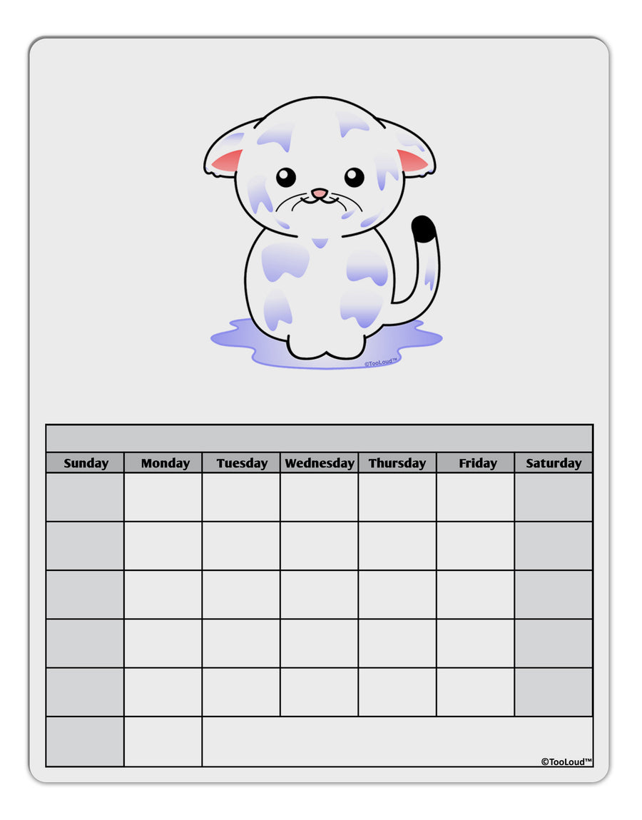 Wet Pussycat Blank Calendar Dry Erase Board-Dry Erase Board-TooLoud-White-Davson Sales