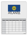 Atlanta Georgia Flag Text Blank Calendar Dry Erase Board by TooLoud-Dry Erase Board-TooLoud-White-Davson Sales