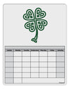 Celtic Knot 4 Leaf Clover St Patricks Blank Calendar Dry Erase Board-Dry Erase Board-TooLoud-White-Davson Sales