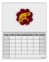 Jurassic Dinosaur Face Blood Splatter Blank Calendar Dry Erase Board by TooLoud