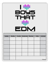 I Heart Boys That Heart EDM Blank Calendar Dry Erase Board-Dry Erase Board-TooLoud-White-Davson Sales