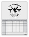 Camp Half Blood Cabin 11 Hermes Blank Calendar Dry Erase Board by TooLoud