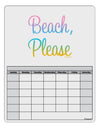 Beach Please - Summer Colors Blank Calendar Dry Erase Board-Dry Erase Board-TooLoud-White-Davson Sales