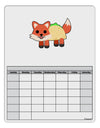 Cute Taco Fox Blank Calendar Dry Erase Board-Dry Erase Board-TooLoud-White-Davson Sales