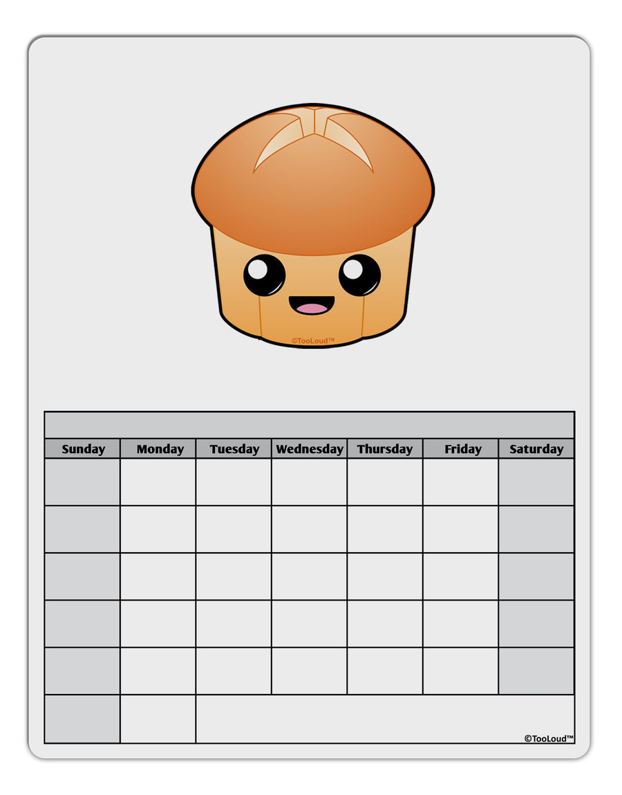 Cute Dinner Roll Blank Calendar Dry Erase Board-Dry Erase Board-TooLoud-White-Davson Sales