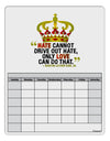 MLK - Only Love Quote Blank Calendar Dry Erase Board-Dry Erase Board-TooLoud-White-Davson Sales