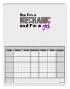 Yes I am a Mechanic Girl Blank Calendar Dry Erase Board-Dry Erase Board-TooLoud-White-Davson Sales