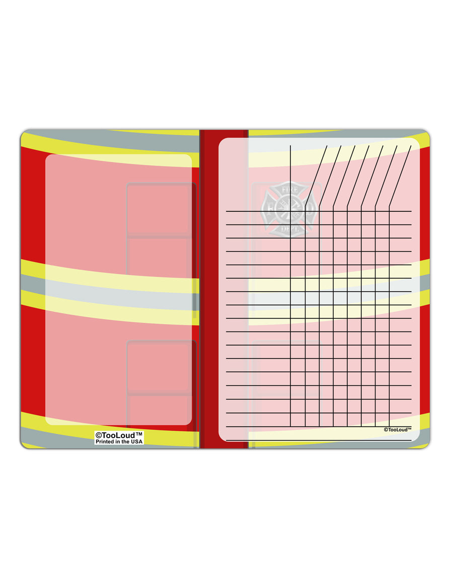 Firefighter Red AOP Chore List Grid Dry Erase Board All Over Print-Dry Erase Board-TooLoud-White-Davson Sales