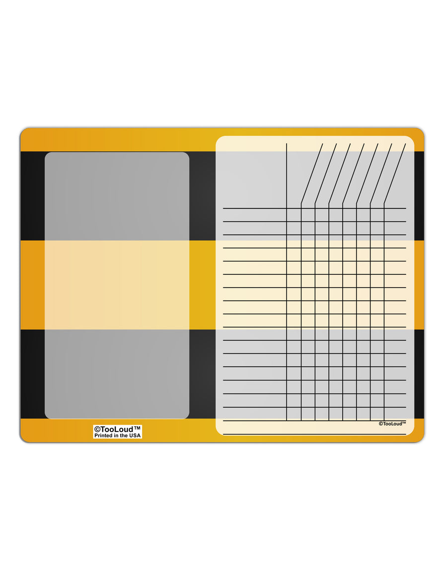 Bee Stripe Costume Chore List Grid Dry Erase Board All Over Print-Dry Erase Board-TooLoud-White-Davson Sales