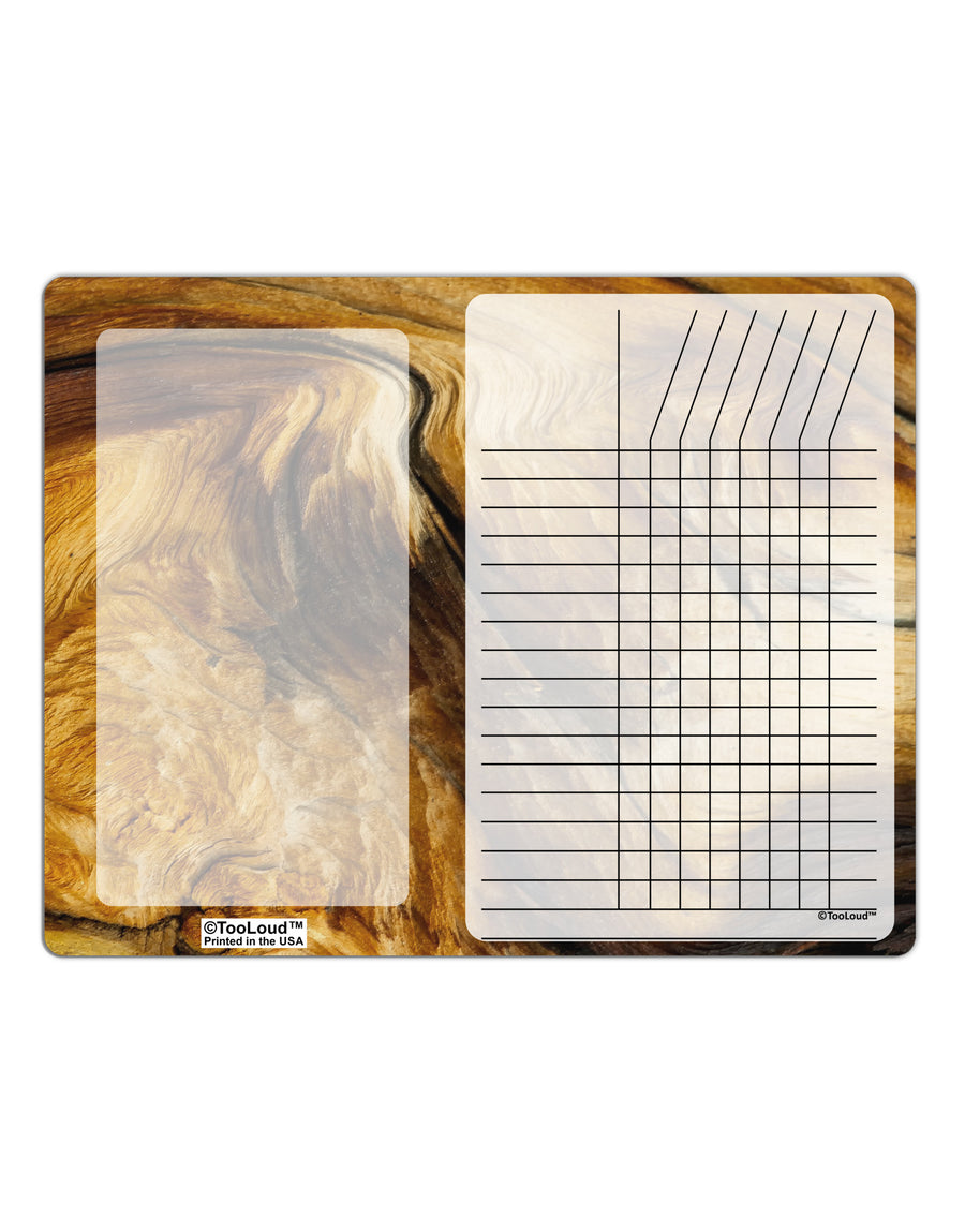 TooLoud Wood Texture AOP Chore List Grid Dry Erase Board All Over Print-Dry Erase Board-TooLoud-White-Davson Sales