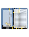 Police Blue-Gold AOP Chore List Grid Dry Erase Board All Over Print-Dry Erase Board-TooLoud-White-Davson Sales