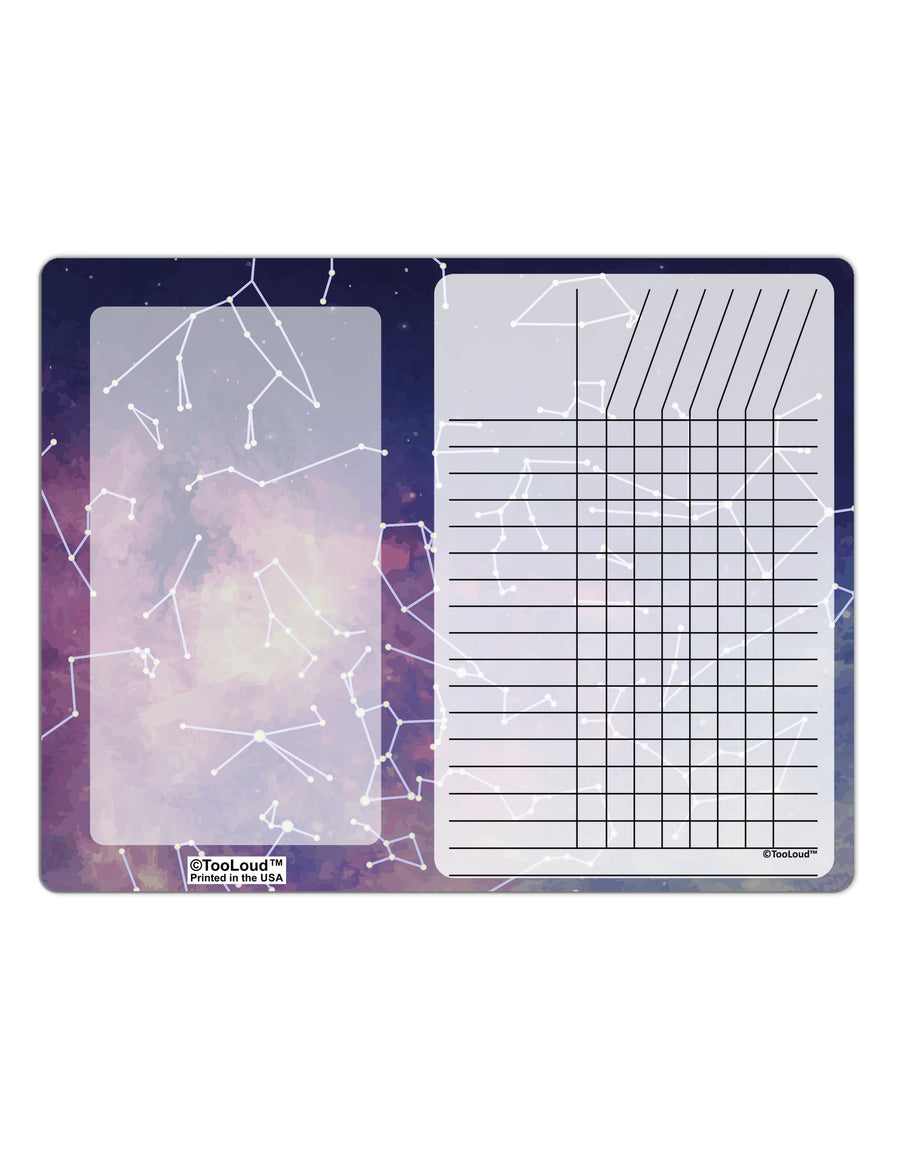 Constellations Color All Over Chore List Grid Dry Erase Board All Over Print-Dry Erase Board-TooLoud-White-Davson Sales