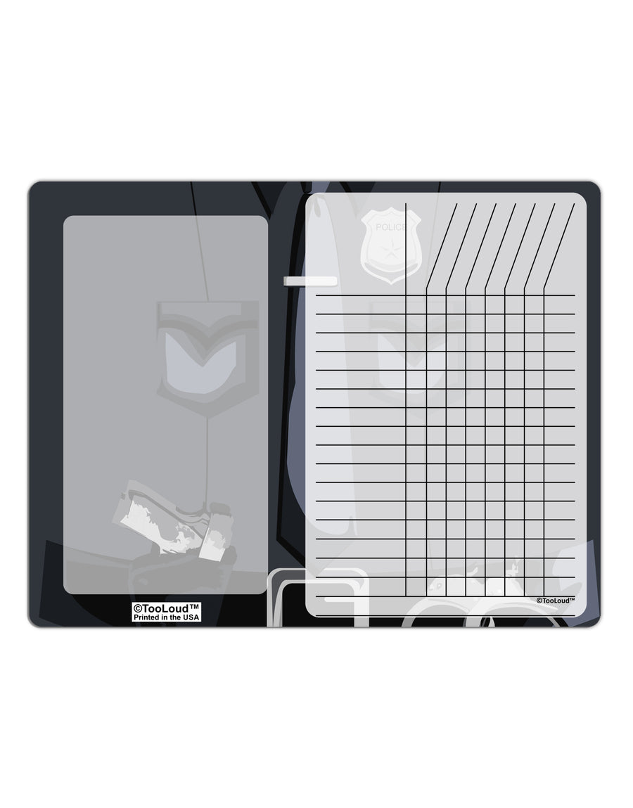 Police Costume AOP Chore List Grid Dry Erase Board All Over Print-Dry Erase Board-TooLoud-White-Davson Sales