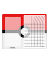 Sporty Red and White Circle Chore List Grid Dry Erase Board All Over Print