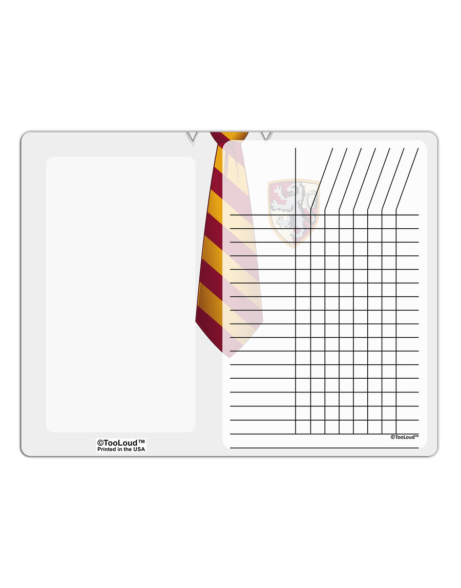 TooLoud Wizard Uniform Red and Yellow Chore List Grid Dry Erase Board All Over Print-Dry Erase Board-TooLoud-White-Davson Sales