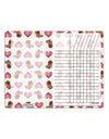 Pomeranian Hearts AOP Chore List Grid Dry Erase Board All Over Print-Dry Erase Board-TooLoud-White-Davson Sales