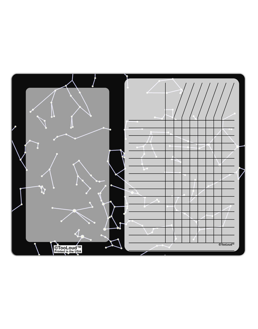 Constellations Black All Over Chore List Grid Dry Erase Board All Over Print-Dry Erase Board-TooLoud-White-Davson Sales