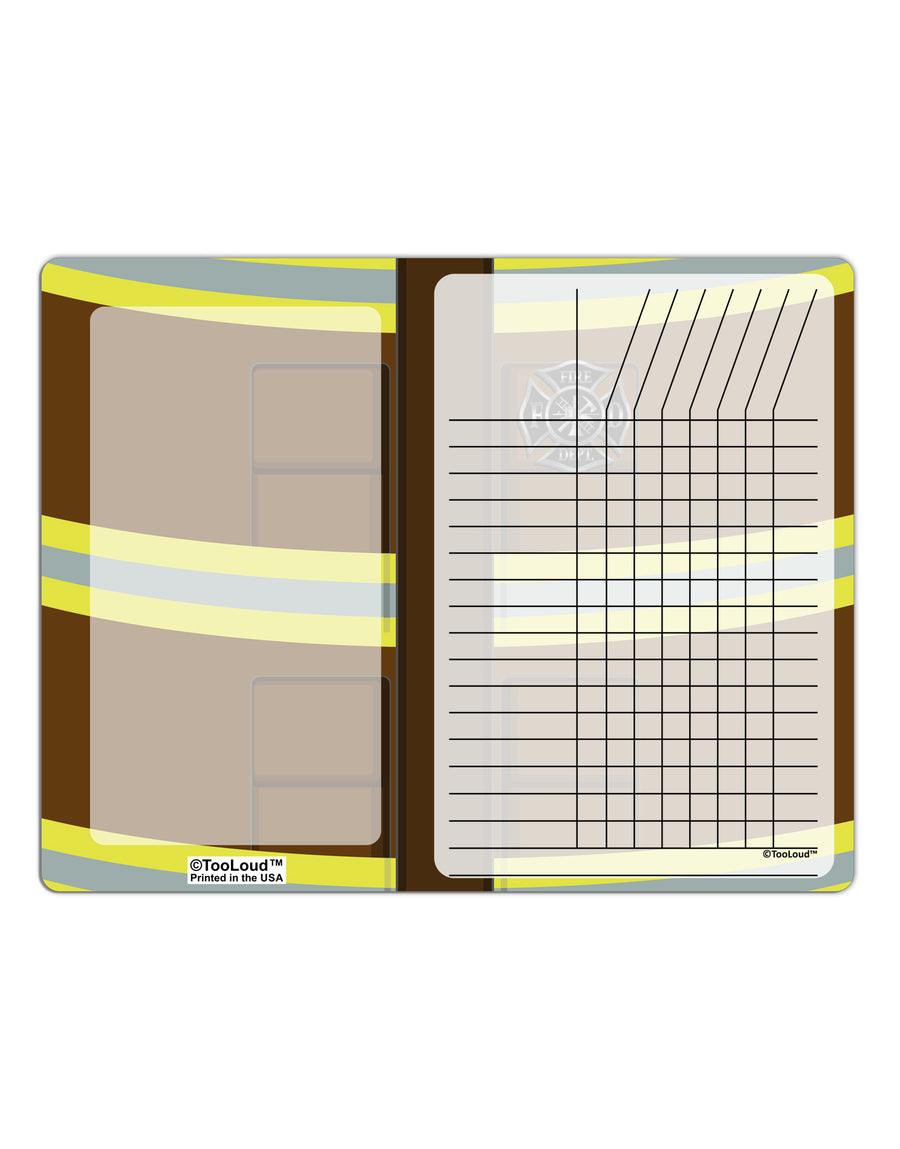 Firefighter Brown AOP Chore List Grid Dry Erase Board All Over Print