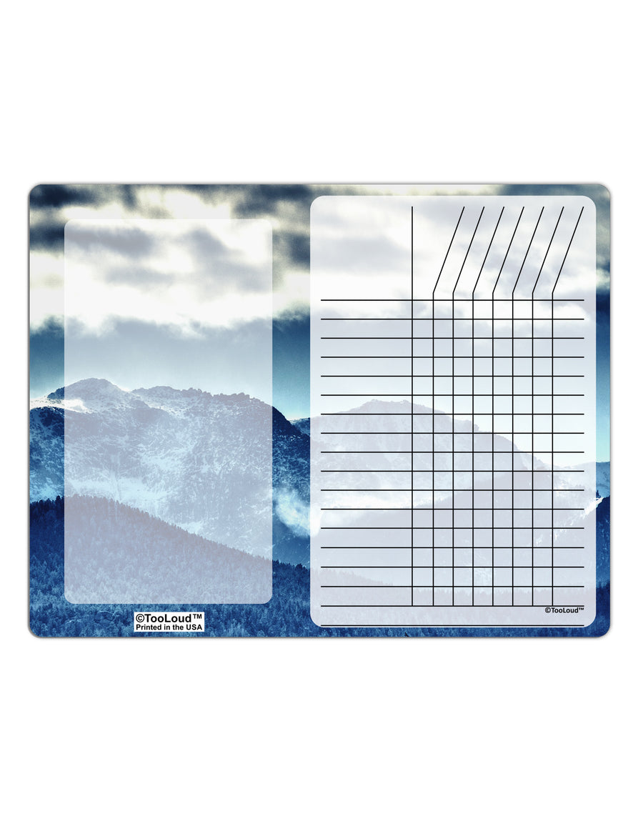 Mountain Landsscape All-Over Chore List Grid Dry Erase Board All Over Print-Dry Erase Board-TooLoud-White-Davson Sales