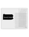 Pennsylvania - United States Shape Chore List Grid Dry Erase Board by TooLoud