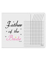 Father of the Bride wedding Chore List Grid Dry Erase Board by TooLoud-Dry Erase Board-TooLoud-White-Davson Sales