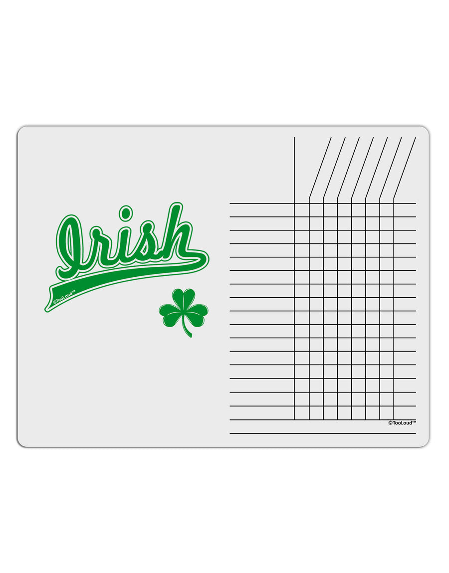 Irish Jersey Chore List Grid Dry Erase Board-Dry Erase Board-TooLoud-White-Davson Sales