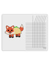 Cute Taco Fox Chore List Grid Dry Erase Board-Dry Erase Board-TooLoud-White-Davson Sales