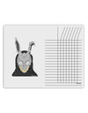 Scary Buny Face Watercolor Chore List Grid Dry Erase Board-Dry Erase Board-TooLoud-White-Davson Sales