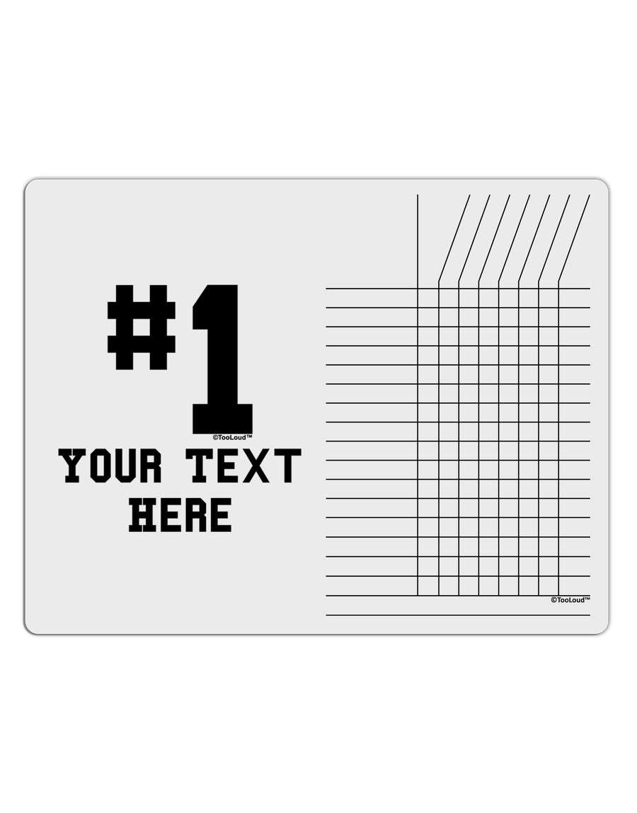 Personalized Number 1 Chore List Grid Dry Erase Board by TooLoud-Dry Erase Board-TooLoud-White-Davson Sales