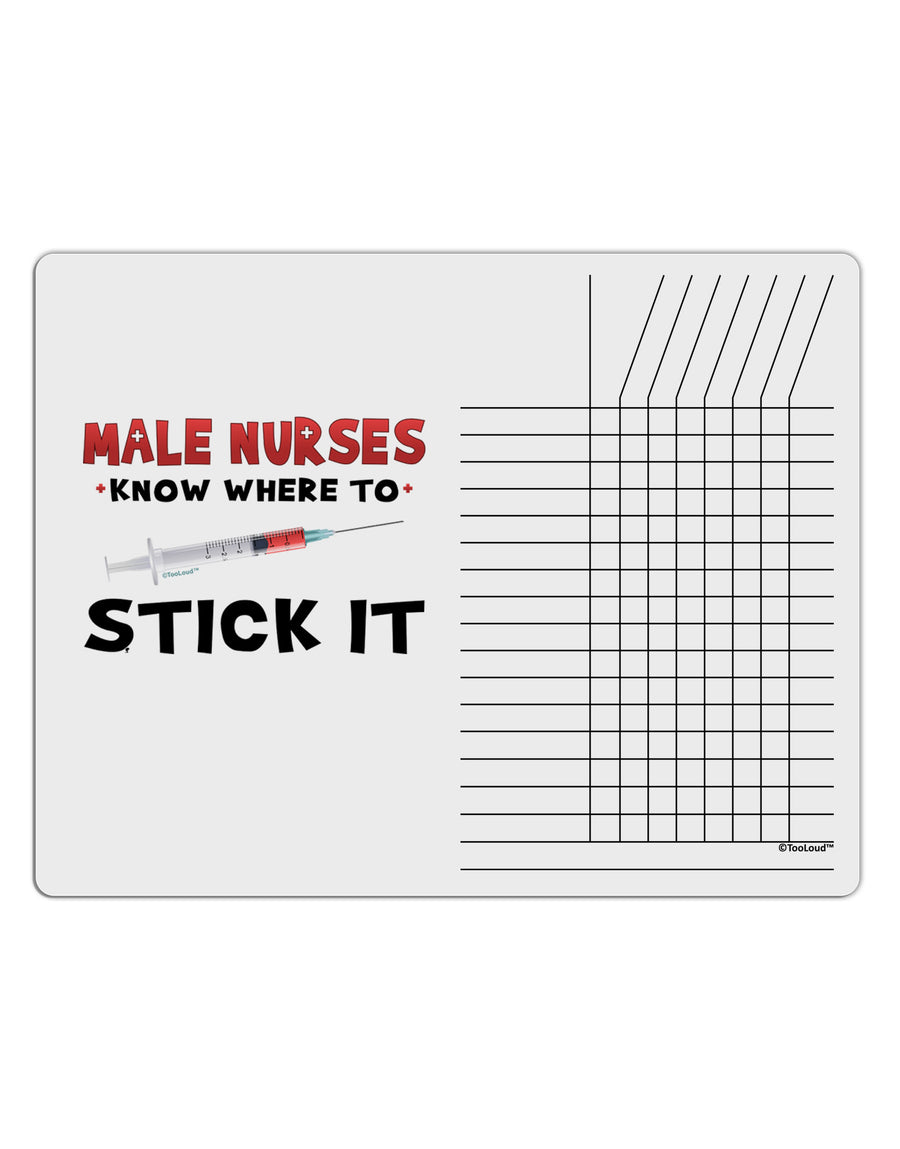 Male Nurses - Stick It Chore List Grid Dry Erase Board-Dry Erase Board-TooLoud-White-Davson Sales