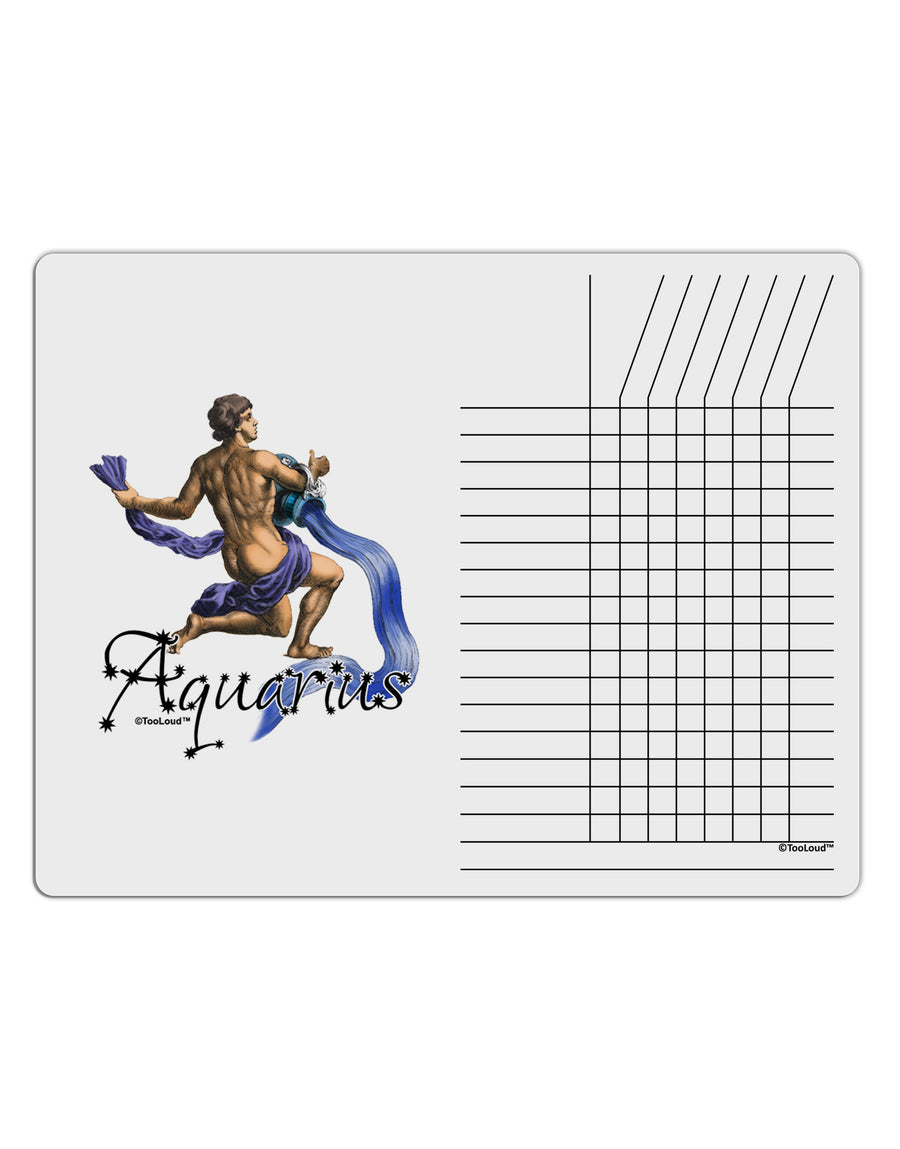 Aquarius Color Illustration Chore List Grid Dry Erase Board-Dry Erase Board-TooLoud-White-Davson Sales