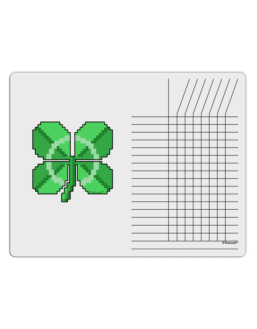 Pixel Four Leaf Clover Chore List Grid Dry Erase Board-Dry Erase Board-TooLoud-White-Davson Sales